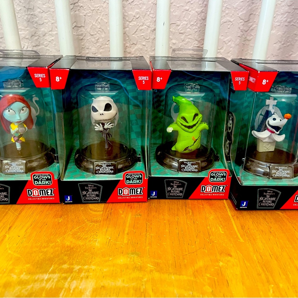 Nightmare Before Christmas Domez Collectible Miniatures Set of 4